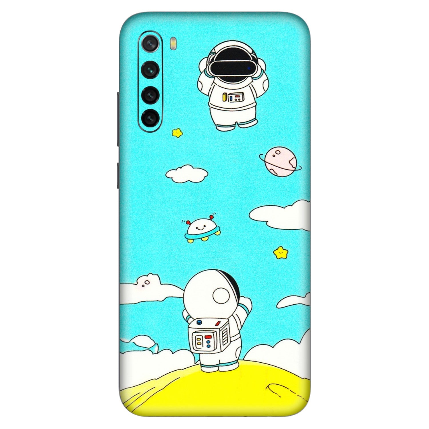 Xiaomi Redmi Phone Skins (All Models) - Blue Skies Astro Float - 3D Embossed Finish (L-230) Redmi Note 8