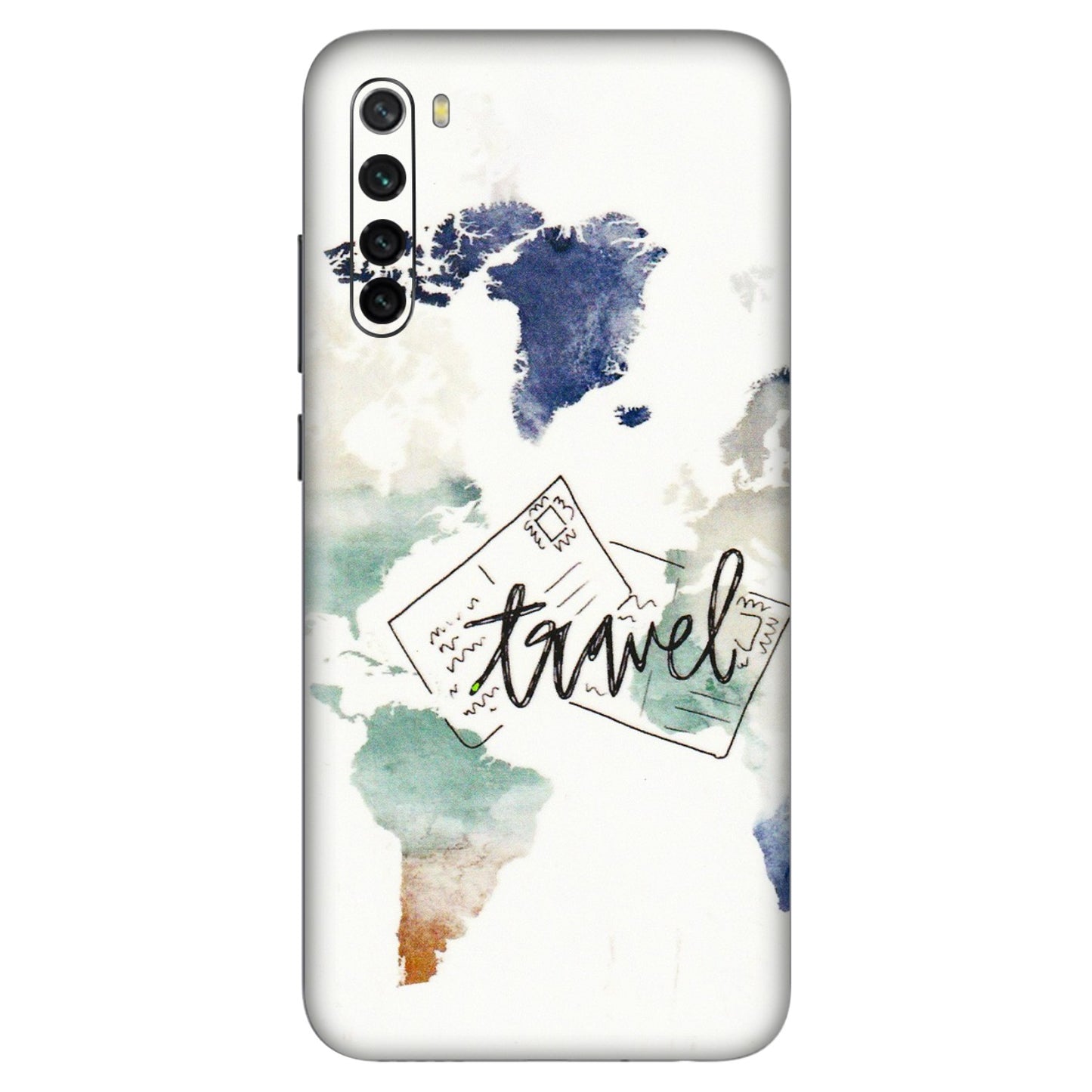 Xiaomi Redmi Phone Skins (All Models) - Travel The World - 3D Embossed Finish (L-232) Redmi Note 8