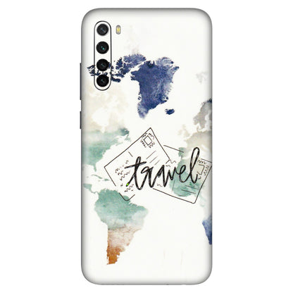 Xiaomi Redmi Phone Skins (All Models) - Travel The World - 3D Embossed Finish (L-232) Redmi Note 8