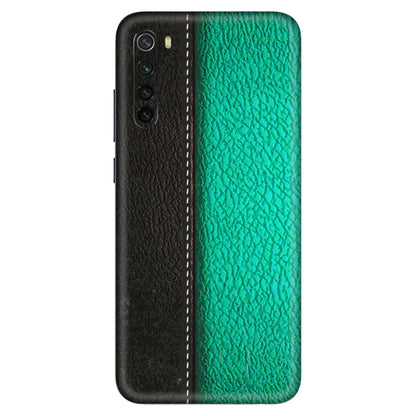 Xiaomi Redmi Phone Skins (All Models) - Black Green Dual  Leather Stich - 3D Embossed Finish (L-233) Redmi Note 8