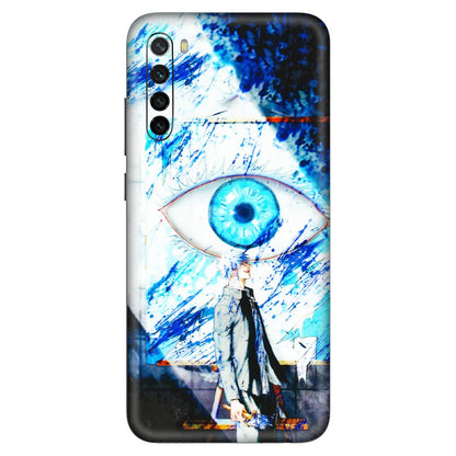 Xiaomi Redmi Phone Skins (All Models) - Gojo Satoru evil eye - 3D Embossed Finish (L-239) Redmi Note 8