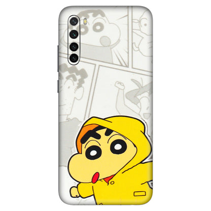 Xiaomi Redmi Phone Skins (All Models) - Yellow Shinchan Comic - 3D Embossed Finish (L-246) Redmi Note 8