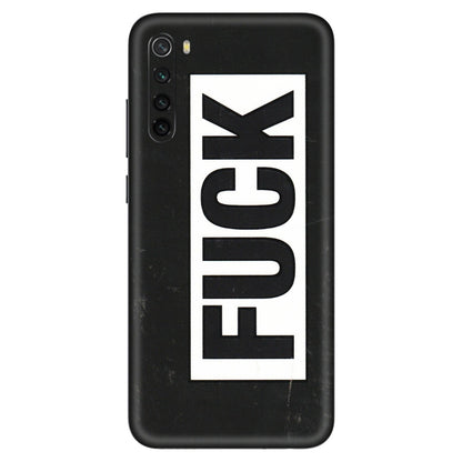Xiaomi Redmi Phone Skins (All Models) - The F Word - 3D Embossed Finish (L-255) Redmi Note 8