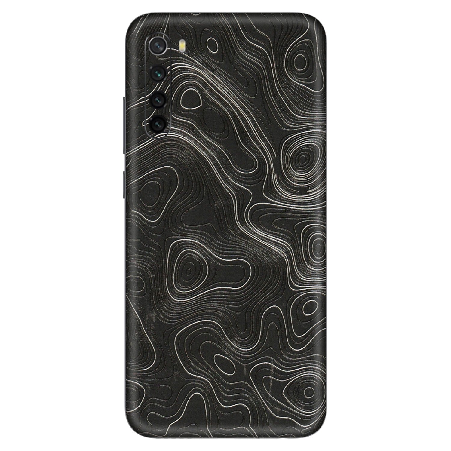 Xiaomi Redmi Phone Skins (All Models) - Abstract White Line Map - 3D Embossed Finish (L-269) Redmi Note 8
