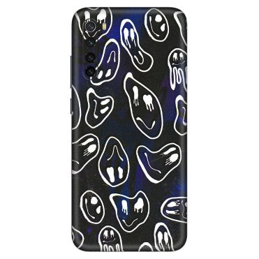 Xiaomi Redmi Phone Skins (All Models) - Distorted Smileys - 3D Embossed Finish (L-92) Redmi Note 8