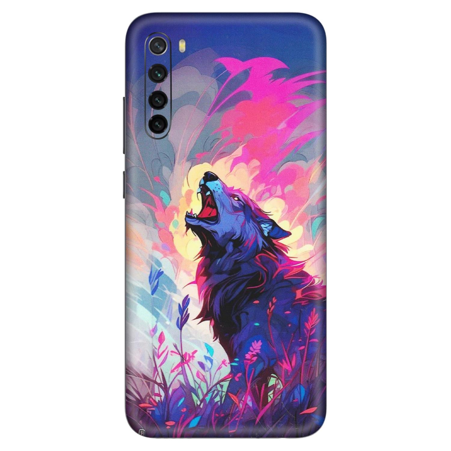 Xiaomi Redmi Phone Skins (All Models) - New Wild Wolf Abstract - Matte Finish (M-125) Redmi Note 8
