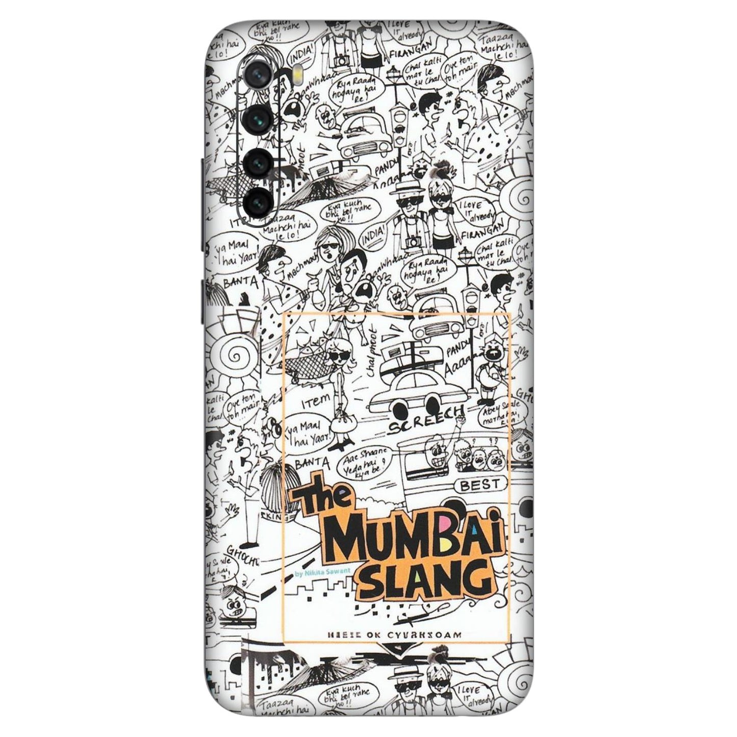 Xiaomi Redmi Phone Skins (All Models) - The Mumbai Slang - Matte Finish (M-142) Redmi Note 8