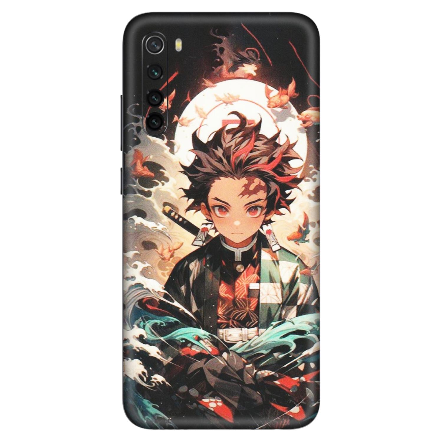 Xiaomi Redmi Phone Skins (All Models) - Tanjiro Demon Slayer Anime - Matte Finish (M-158) Redmi Note 8