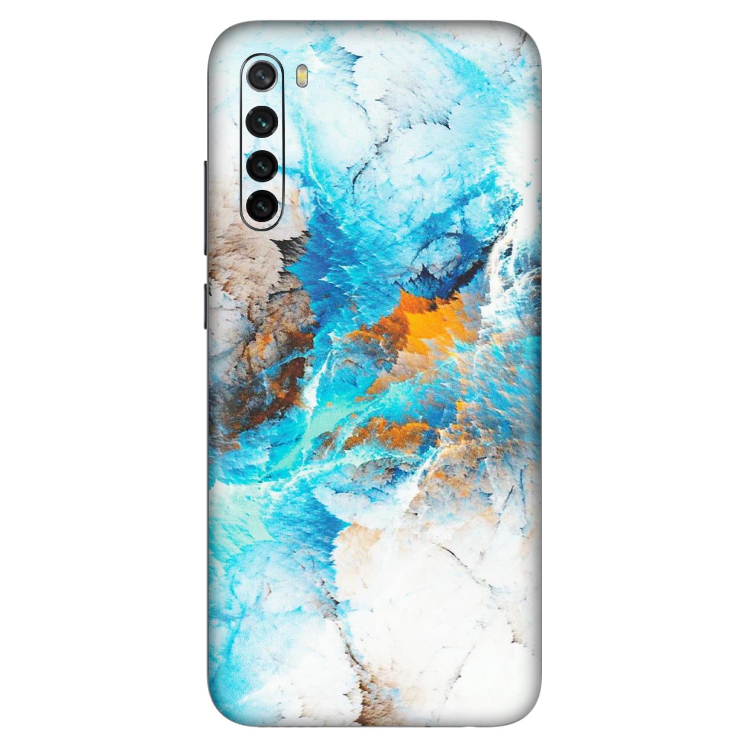 Xiaomi Redmi Phone Skins (All Models) - Blue Waves Abstract - Matte Finish (M-19) Redmi Note 8