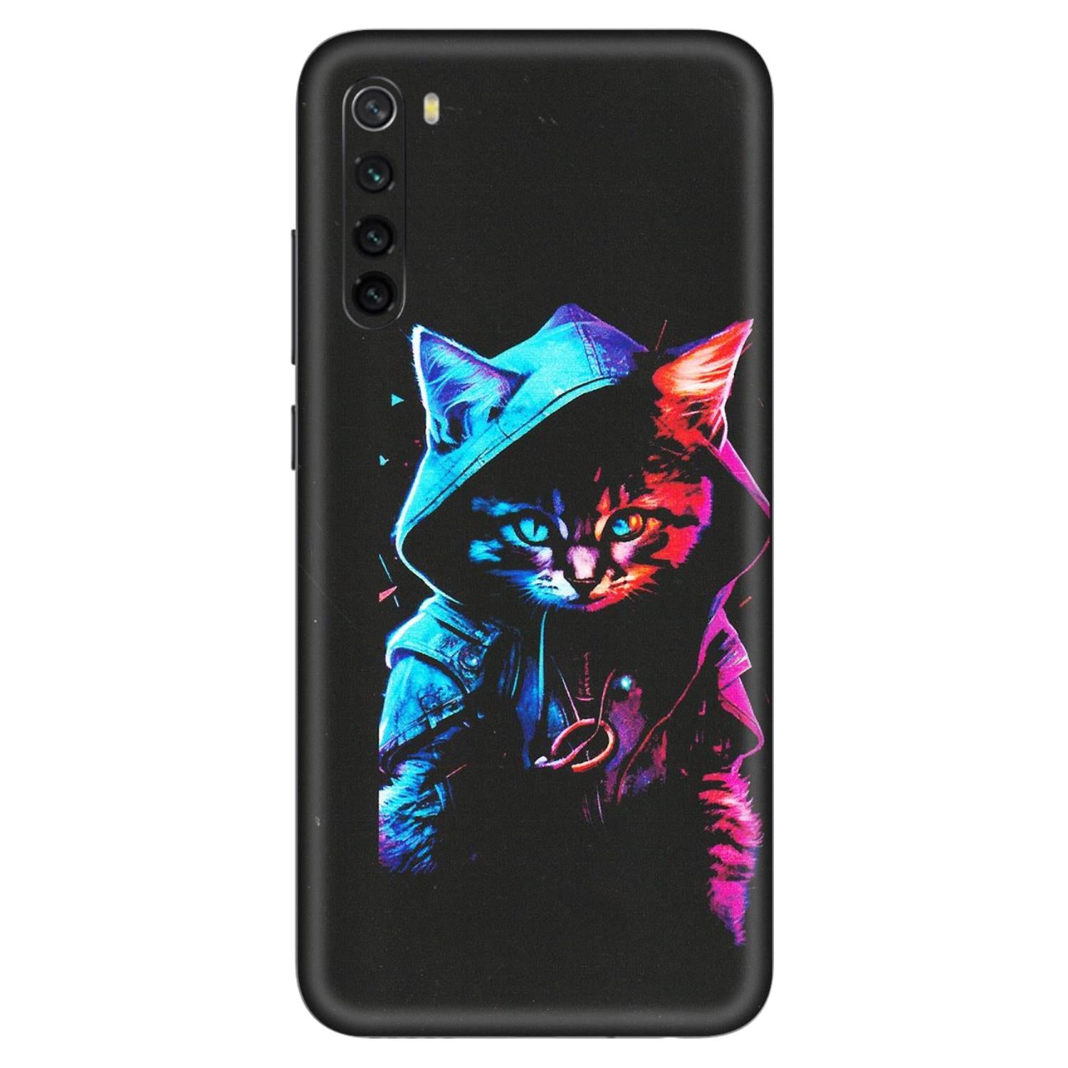 Xiaomi Redmi Phone Skins (All Models) - Cyberpunk Cat - Matte Finish (M-45) Redmi Note 8