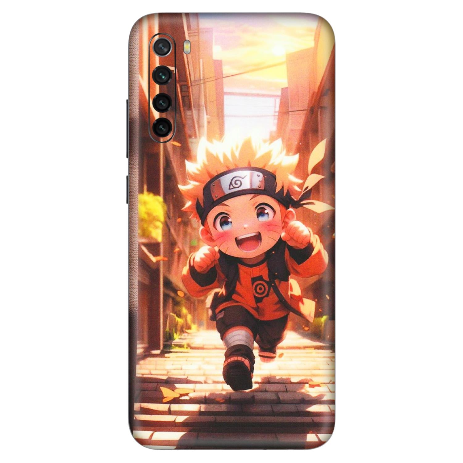 Xiaomi Redmi Phone Skins (All Models) - Naruto Cute Toon Running - Matte Finish (M-04) Redmi Note 8