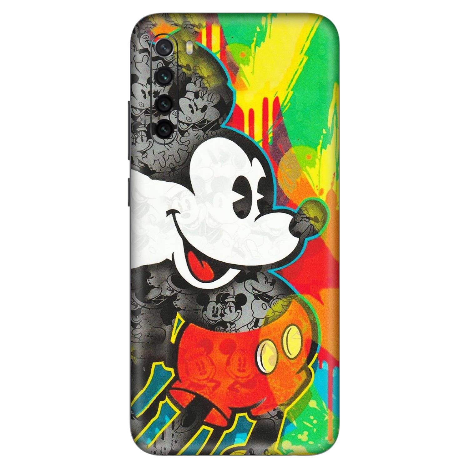 Xiaomi Redmi Phone Skins (All Models) - Multiple Mickey With Colourful Texture - Matte Finish (M-84) Redmi Note 8