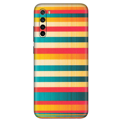 Xiaomi Redmi Phone Skins (All Models) - Colourful Stripes Soothing Effect - Matte Finish (M-86) Redmi Note 8