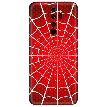 Xiaomi Redmi Phone Skins (All Models) - Classic Spidey Web - 3D Embossed Finish (L-115) Redmi Note 8 Pro