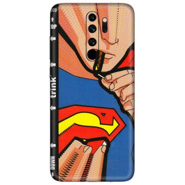 Xiaomi Redmi Phone Skins (All Models) - Superman Sutta - 3D Embossed Finish (L-130) Redmi Note 8 Pro