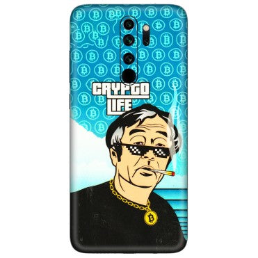 Xiaomi Redmi Phone Skins (All Models) - Crypto Thug Life - 3D Embossed Finish (L-179) Redmi Note 8 Pro