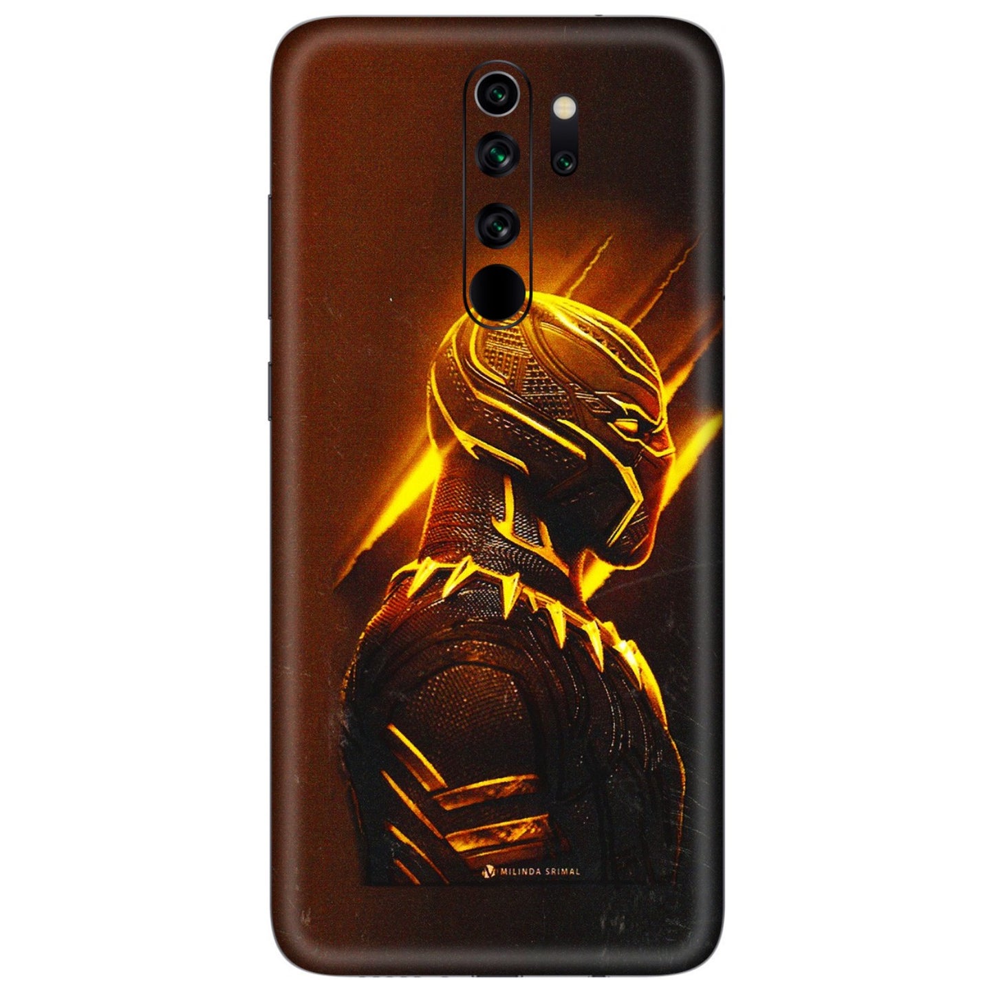 Xiaomi Redmi Phone Skins (All Models) - Gold Black Panther - 3D Embossed Finish (L-181) Redmi Note 8 Pro