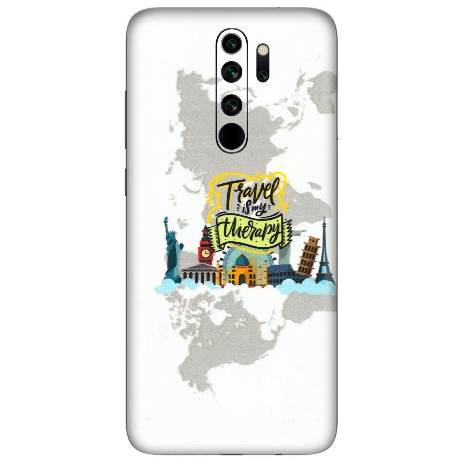 Xiaomi Redmi Phone Skins (All Models) - Travel Therapy - 3D Embossed Finish (L-199) Redmi Note 8 Pro