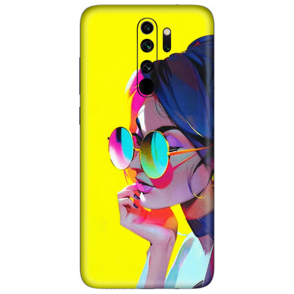 Xiaomi Redmi Phone Skins (All Models) - Bold Stylish Girl - 3D Embossed Finish (L-222) Redmi Note 8 Pro