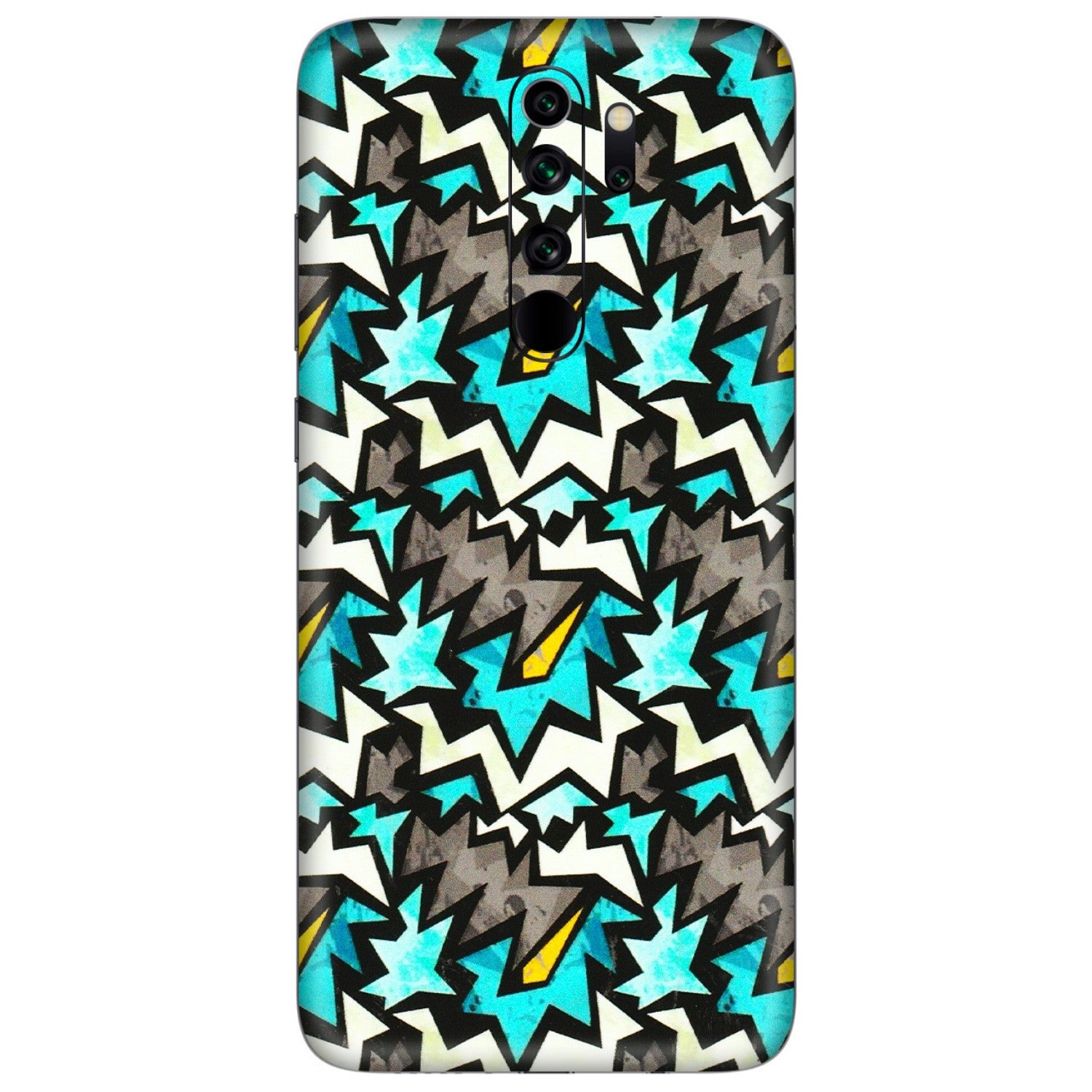 Xiaomi Redmi Phone Skins (All Models) - Funky Zig Zag - 3D Embossed Finish (L-223) Redmi Note 8 Pro