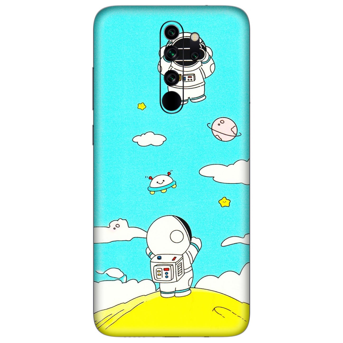 Xiaomi Redmi Phone Skins (All Models) - Blue Skies Astro Float - 3D Embossed Finish (L-230) Redmi Note 8 Pro