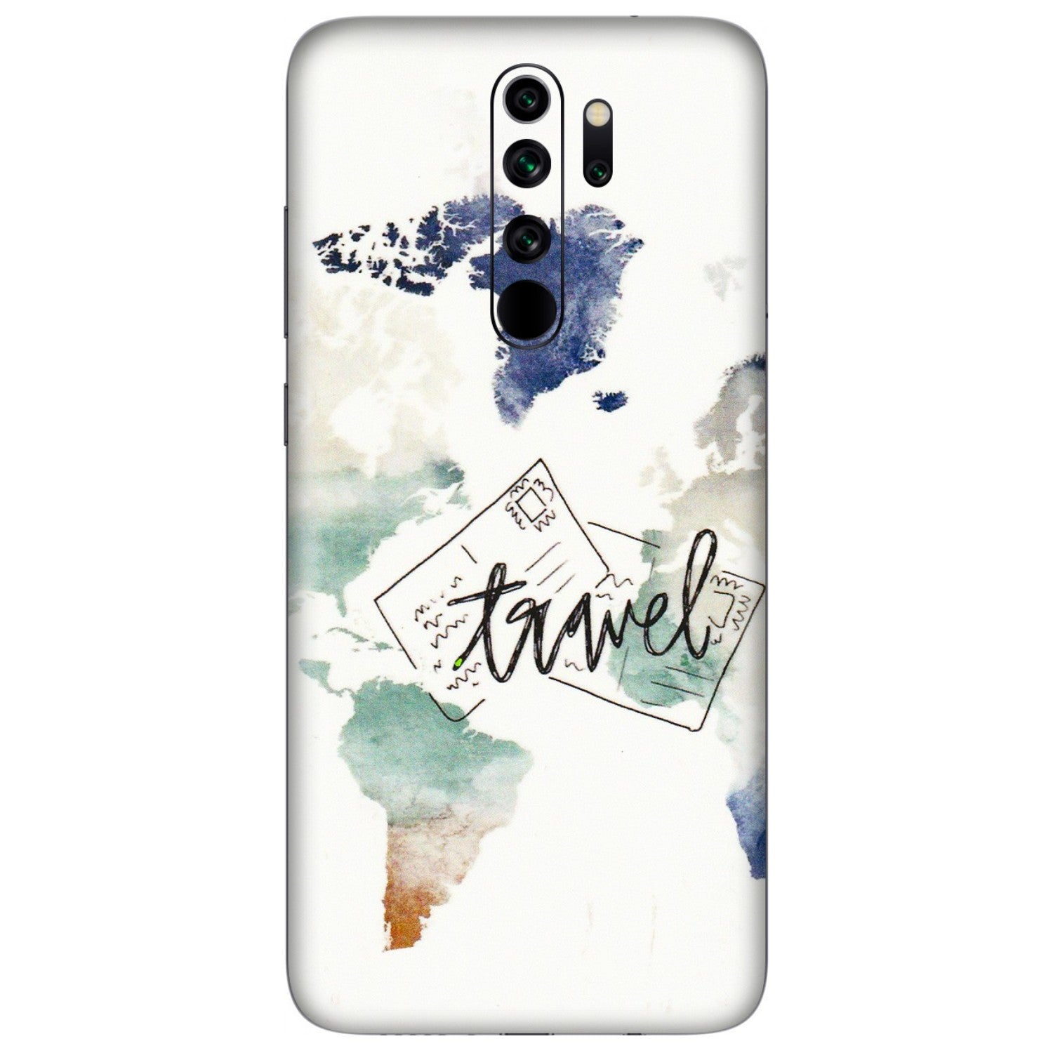 Xiaomi Redmi Phone Skins (All Models) - Travel The World - 3D Embossed Finish (L-232) Redmi Note 8 Pro