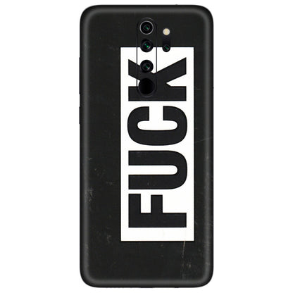 Xiaomi Redmi Phone Skins (All Models) - The F Word - 3D Embossed Finish (L-255) Redmi Note 8 Pro