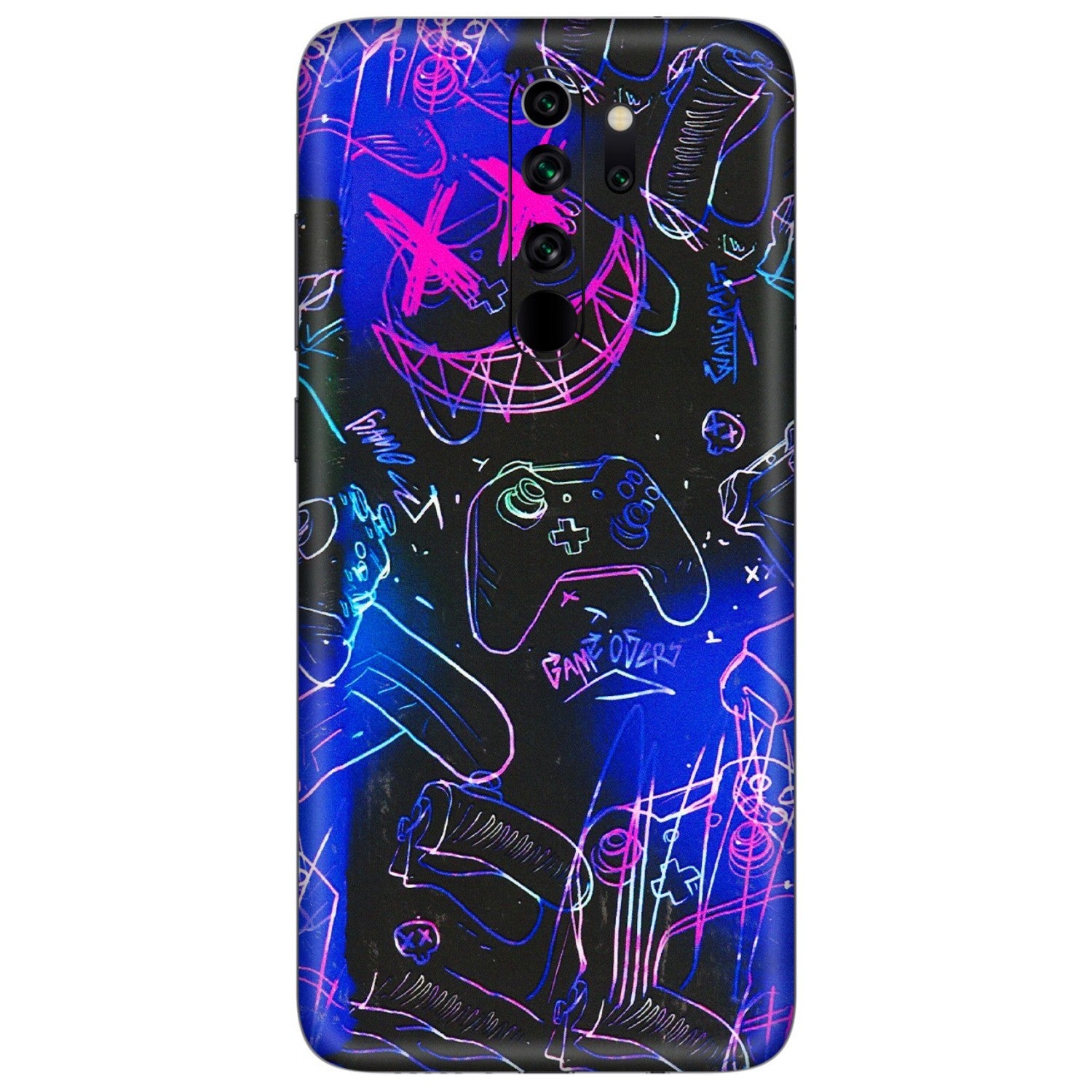 Xiaomi Redmi Phone Skins (All Models) - Gamers Paradise - 3D Embossed Finish (L-258) Redmi Note 8 Pro