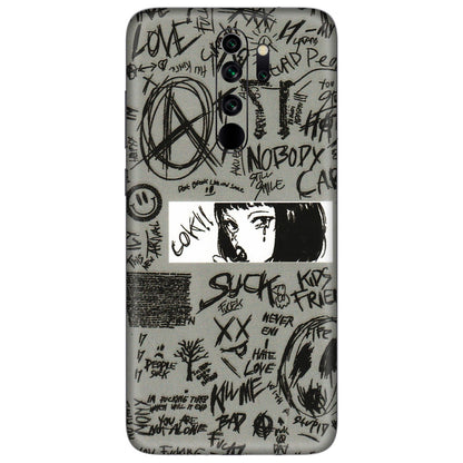 Xiaomi Redmi Phone Skins (All Models) - Never Have Love Anime - 3D Embossed Finish (L-260) Redmi Note 8 Pro