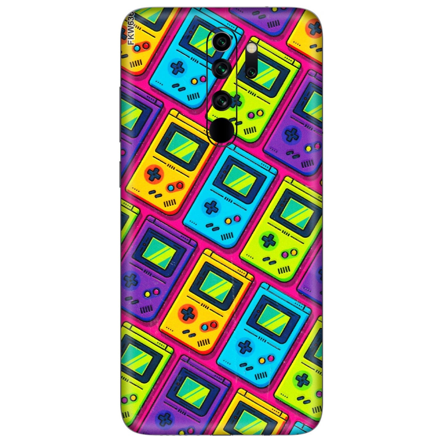 Xiaomi Redmi Phone Skins (All Models) - Gameboy Colourful - 3D Embossed Finish (L-266) Redmi Note 8 Pro
