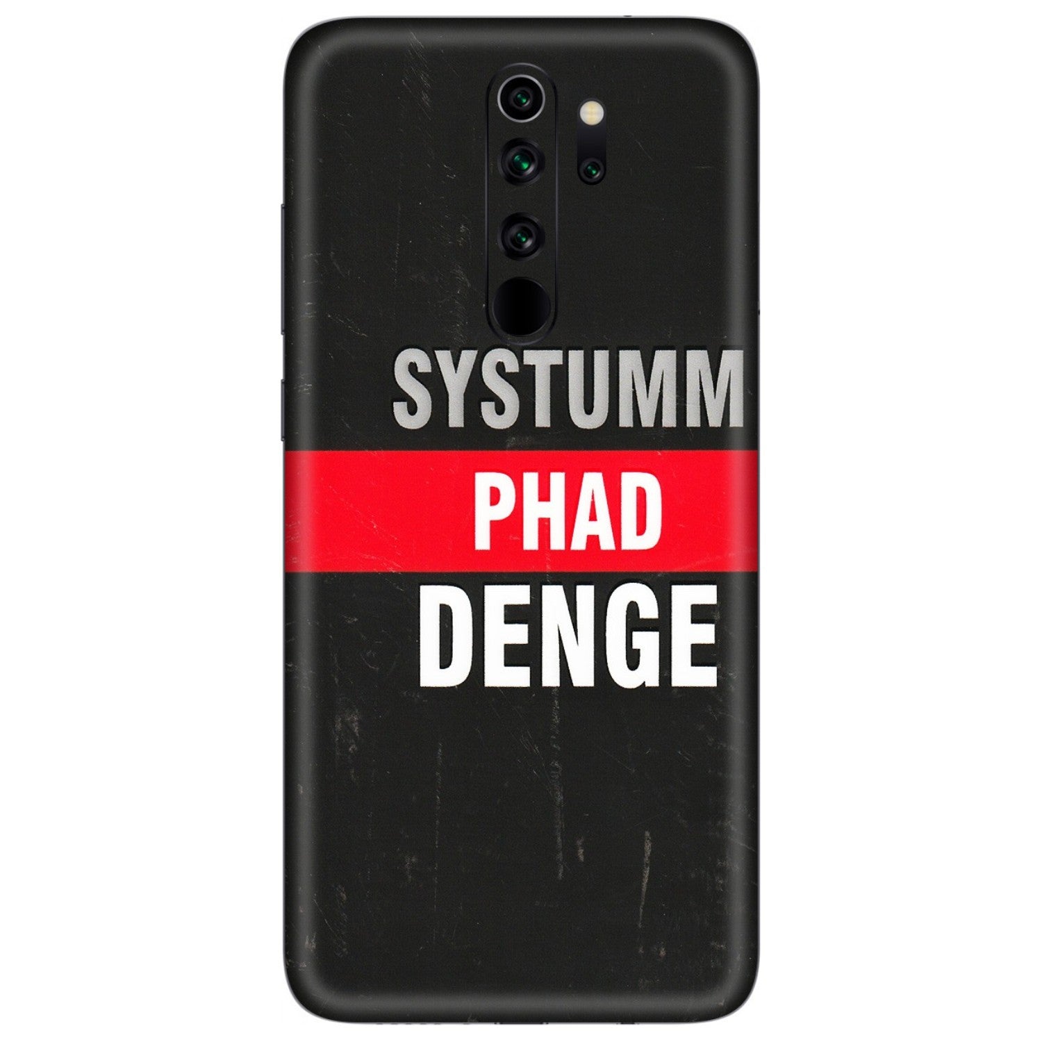 Xiaomi Redmi Phone Skins (All Models) - Systumm Phad Denge - 3D Embossed Finish (L-278) Redmi Note 8 Pro
