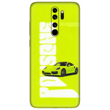 Xiaomi Redmi Phone Skins (All Models) - Lime Green Porche - 3D Embossed Finish (L-30) Redmi Note 8 Pro
