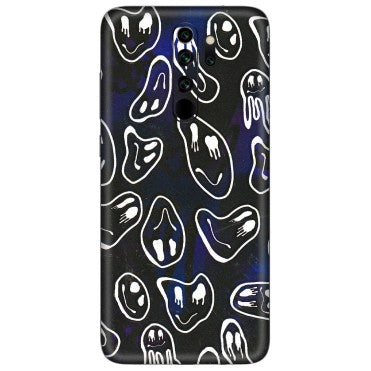 Xiaomi Redmi Phone Skins (All Models) - Distorted Smileys - 3D Embossed Finish (L-92) Redmi Note 8 Pro