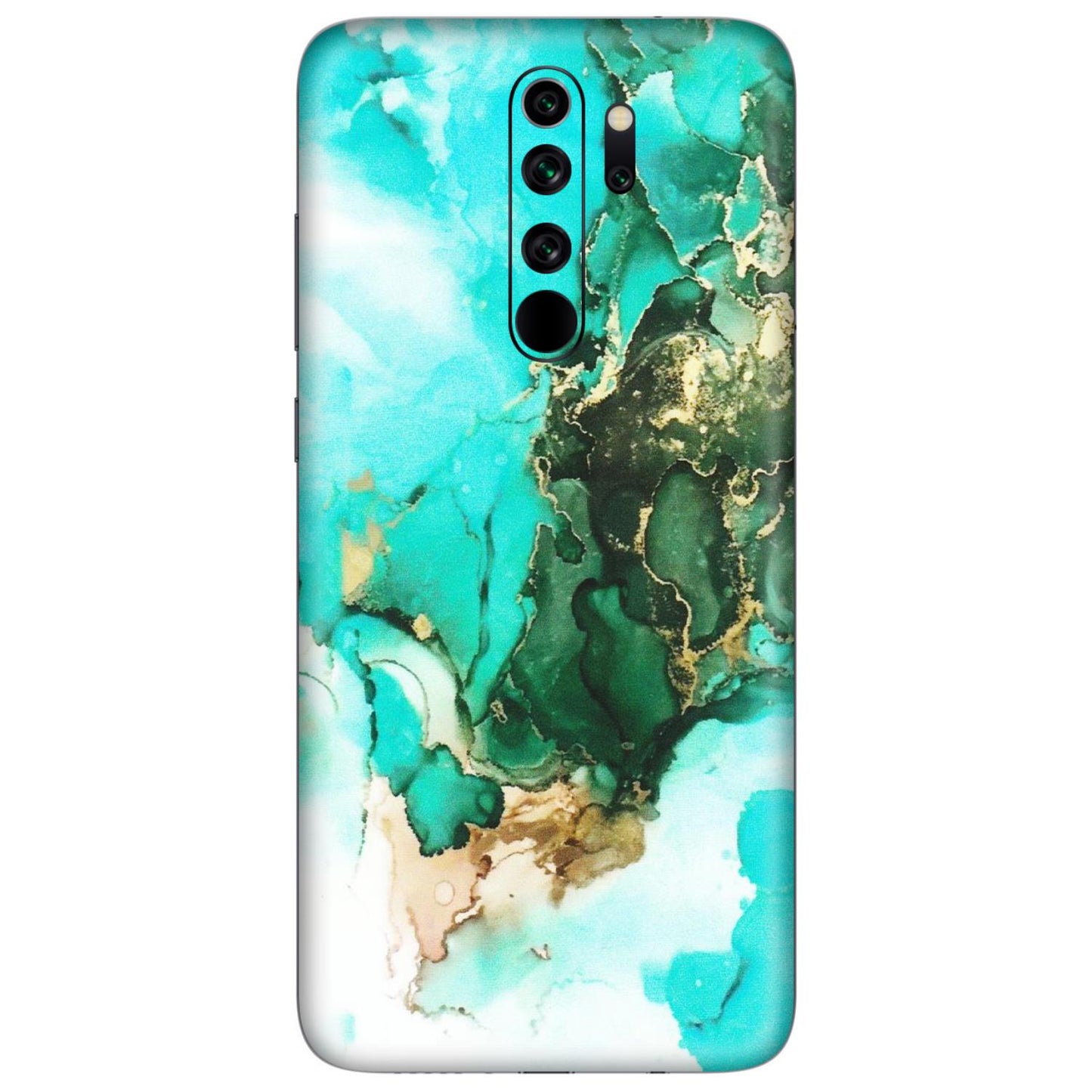 Xiaomi Redmi Phone Skins (All Models) - The Blue Gold Marble - Matte Finish (M-124) Redmi Note 8 Pro