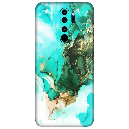 Xiaomi Redmi Phone Skins (All Models) - The Blue Gold Marble - Matte Finish (M-124) Redmi Note 8 Pro