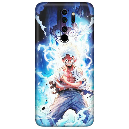 Xiaomi Redmi Phone Skins (All Models) - Blue Thunder Luffy Anime - Matte Finish (M-132) Redmi Note 8 Pro