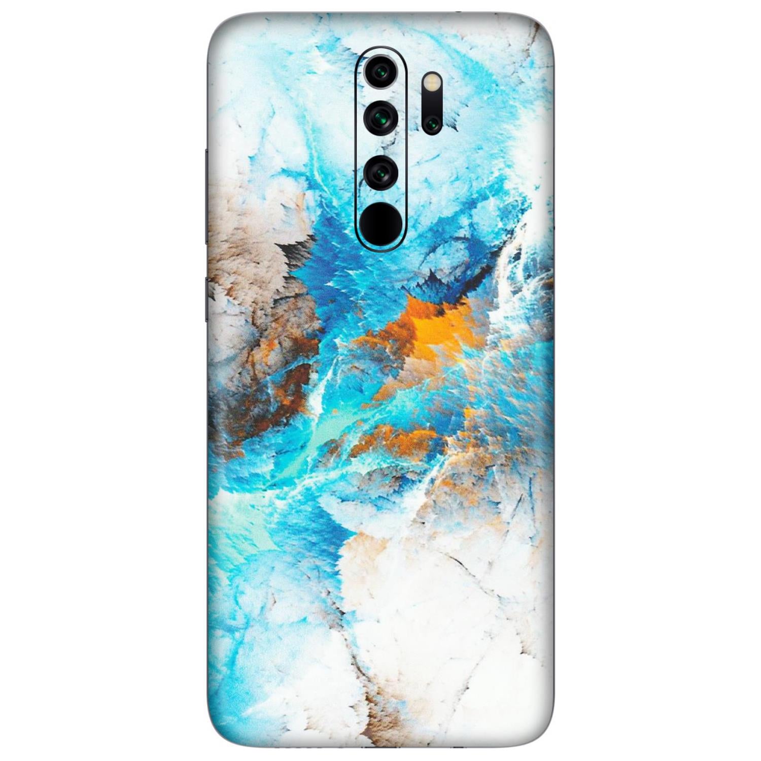 Xiaomi Redmi Phone Skins (All Models) - Blue Waves Abstract - Matte Finish (M-19) Redmi Note 8 Pro