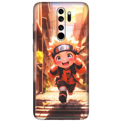 Xiaomi Redmi Phone Skins (All Models) - Naruto Cute Toon Running - Matte Finish (M-04) Redmi Note 8 Pro