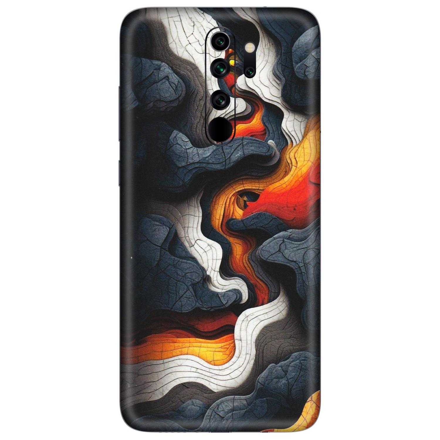Xiaomi Redmi Phone Skins (All Models) - Abstract Volcanic Layers - Matte Finish (M-52) Redmi Note 8 Pro
