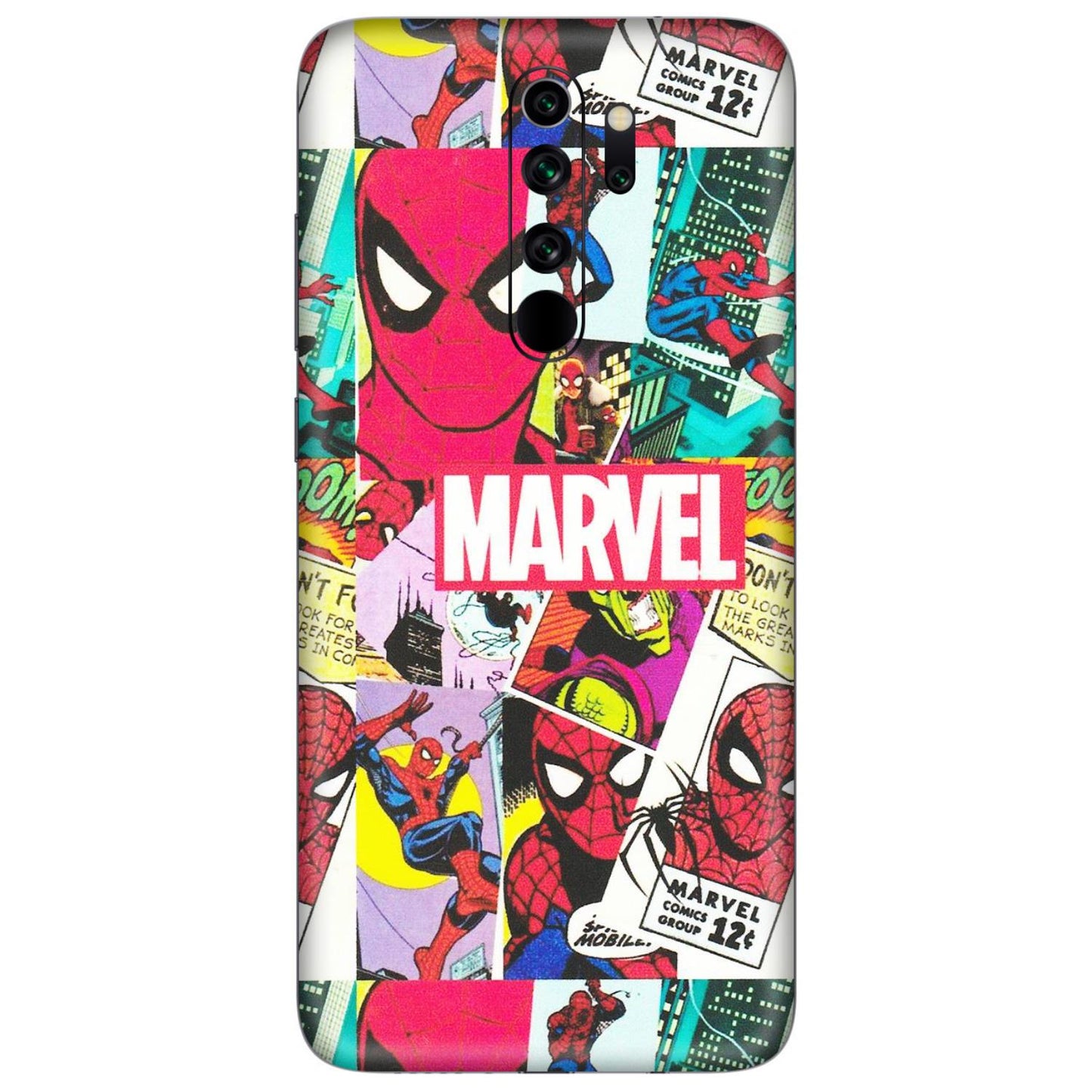 Xiaomi Redmi Phone Skins (All Models) - Marvel Comic Spiderman Grafitti - Matte Finish (M-72) Redmi Note 8 Pro