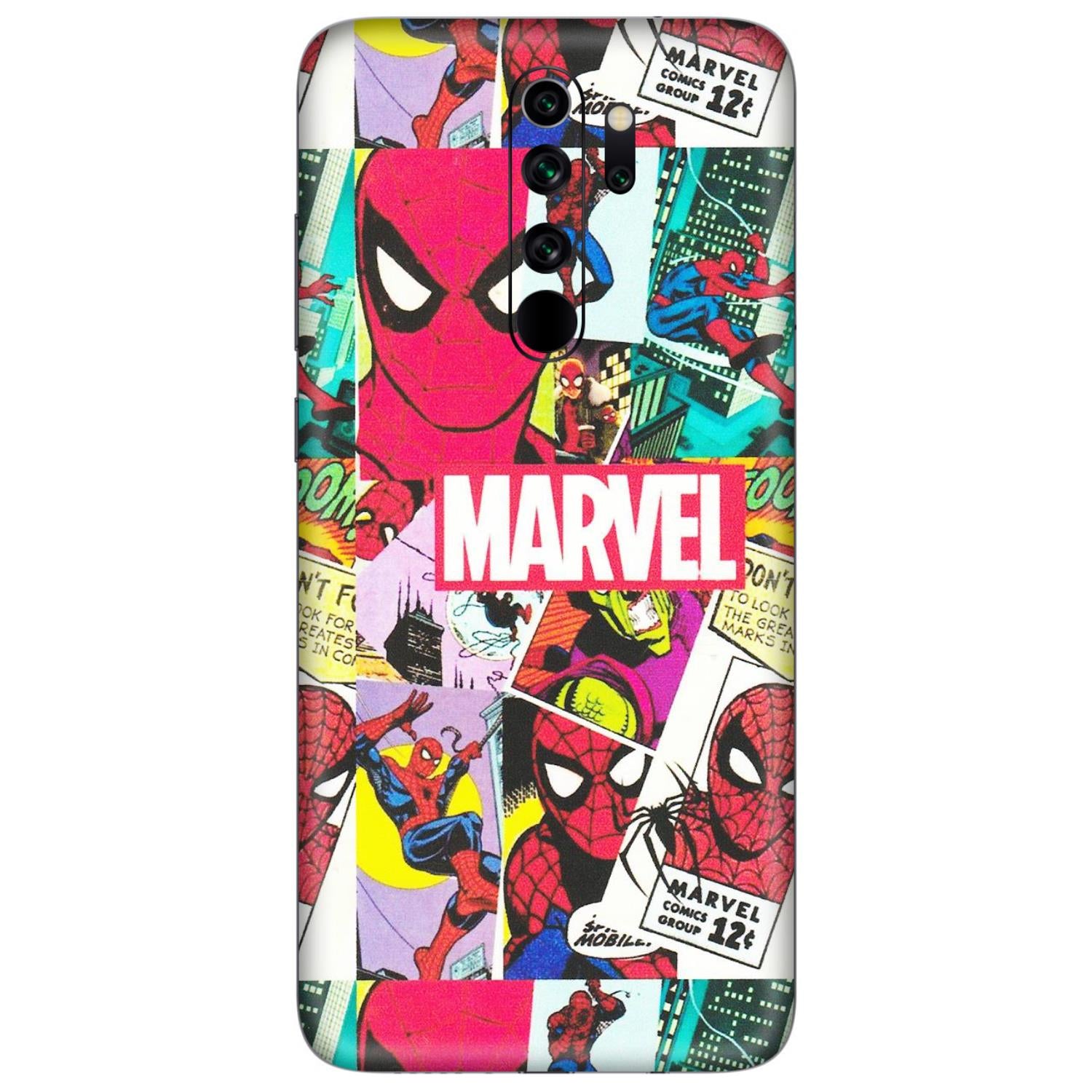 Xiaomi Redmi Phone Skins (All Models) - Marvel Comic Spiderman Grafitti - Matte Finish (M-72) Redmi Note 8 Pro