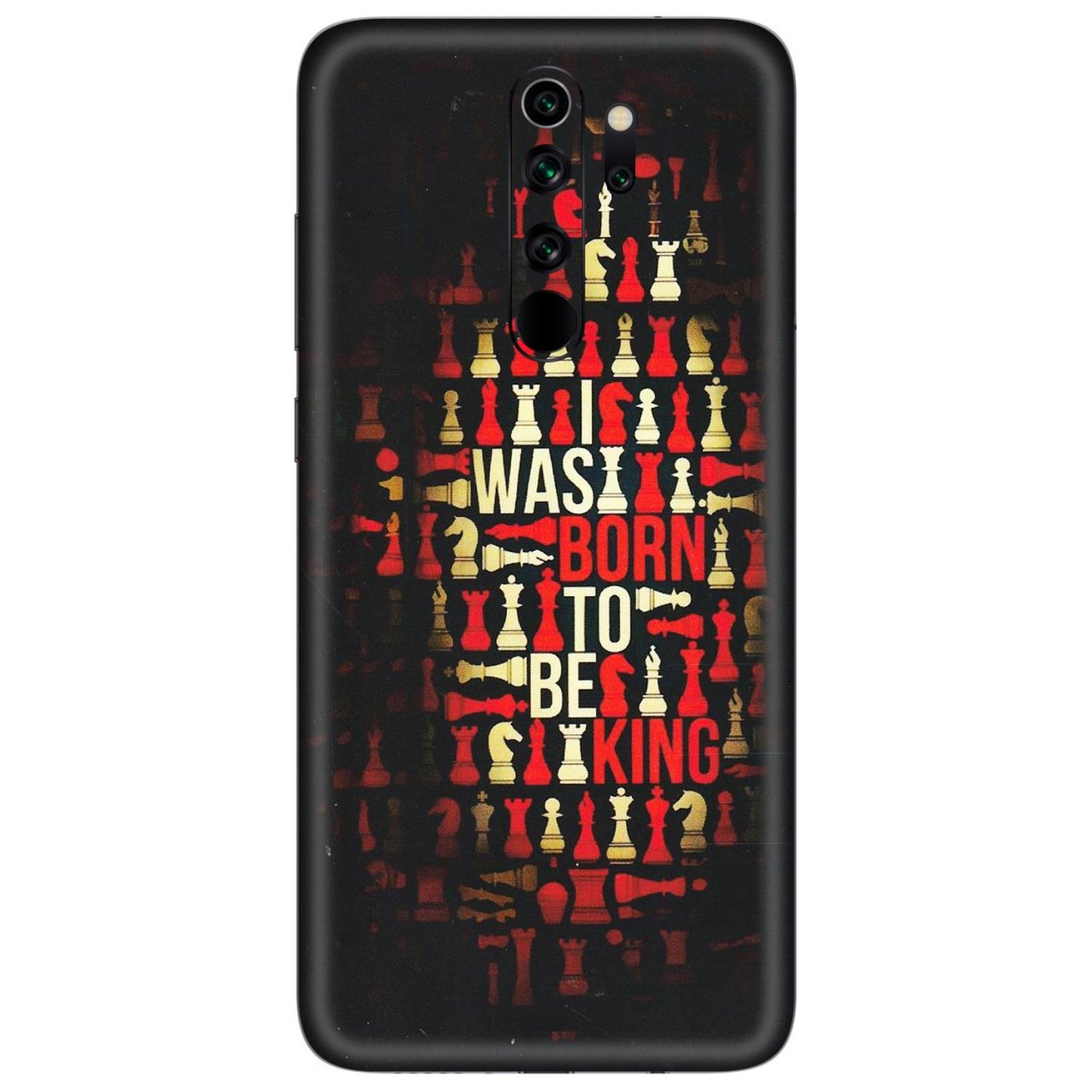 Xiaomi Redmi Phone Skins (All Models) - Born To Be King - Matte Finish (M-73) Redmi Note 8 Pro