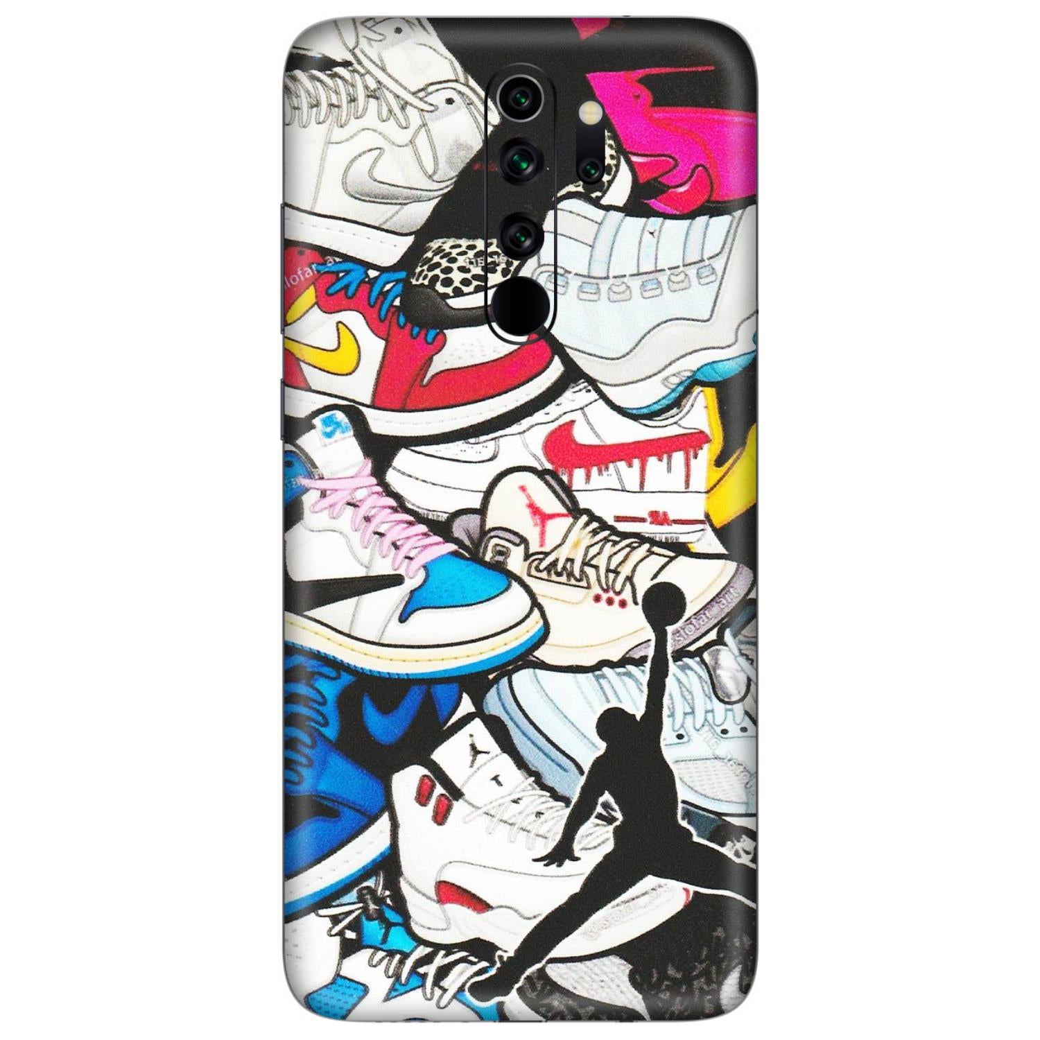 Xiaomi Redmi Phone Skins (All Models) - Jordan Sneakers Fan - Matte Finish (M-80) Redmi Note 8 Pro