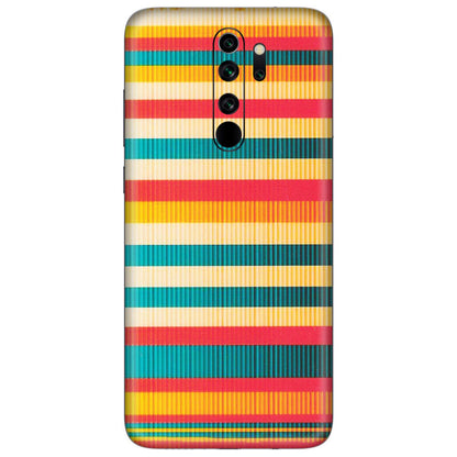 Xiaomi Redmi Phone Skins (All Models) - Colourful Stripes Soothing Effect - Matte Finish (M-86) Redmi Note 8 Pro