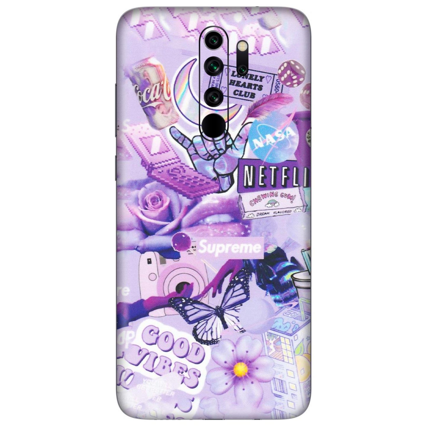 Xiaomi Redmi Phone Skins (All Models) - Supreme Purple Magic - Matte Finish (M-88) Redmi Note 8 Pro