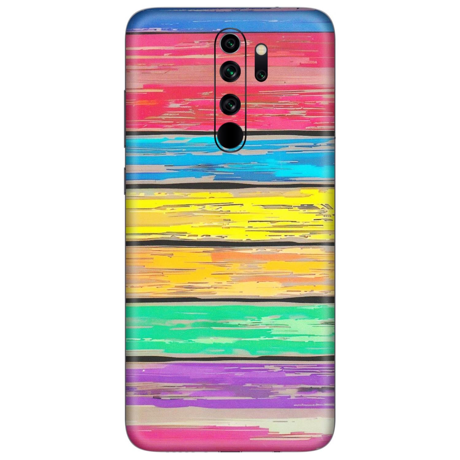 Xiaomi Redmi Phone Skins (All Models) - Multi Colour Wooden Wall - Matte Finish (M-96) Redmi Note 8 Pro