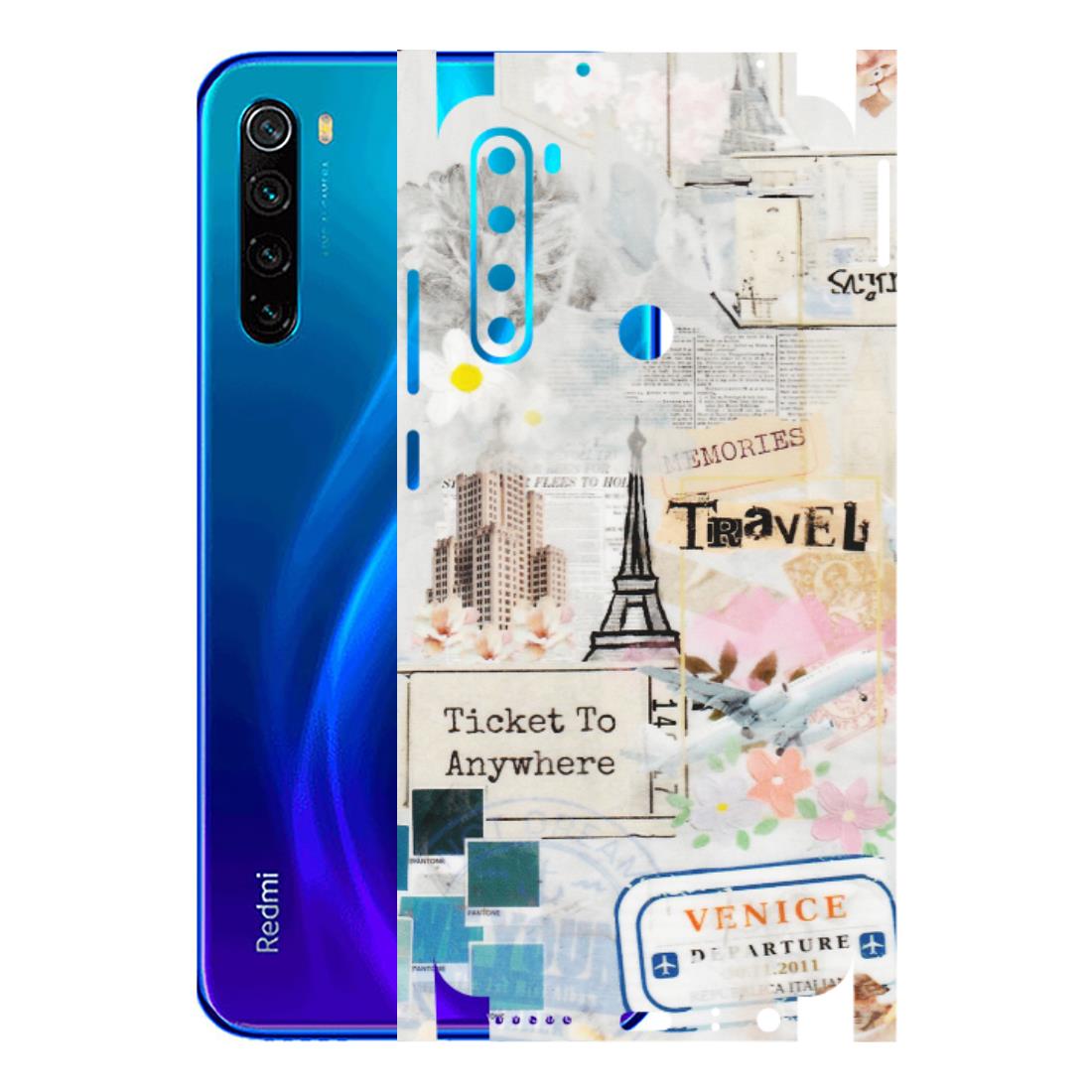 Xiaomi Redmi Phone Skins (All Models) - Travel Memories - Transparent Finish (T-09) Redmi Note 8