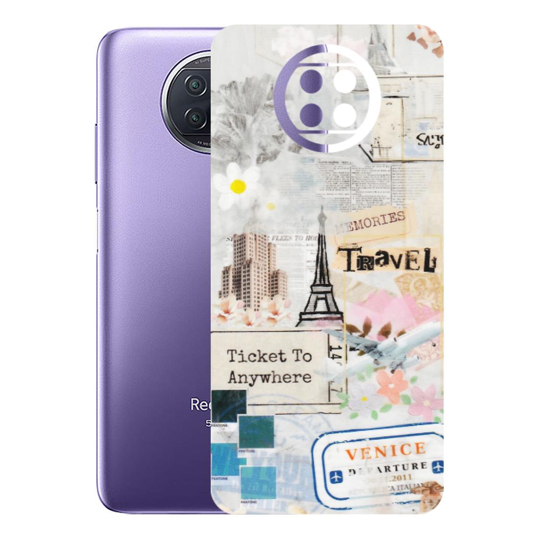 Xiaomi Redmi Phone Skins (All Models) - Travel Memories - Transparent Finish (T-09) Redmi Note 9T 5G