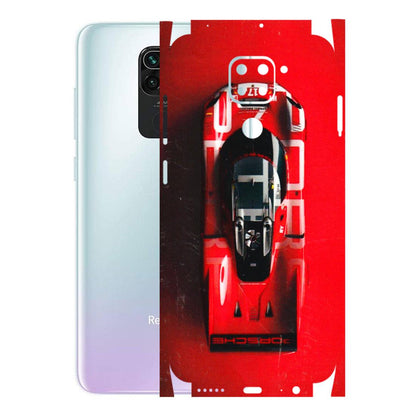 Xiaomi Redmi Phone Skins (All Models) - Red Porsche Car Logo - 3D Embossed Finish (L-315) Redmi Note 9