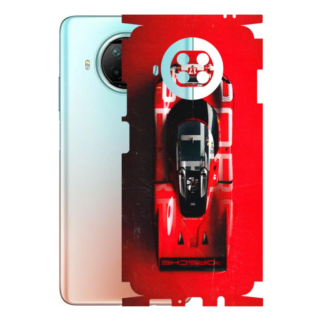 Xiaomi Redmi Phone Skins (All Models) - Red Porsche Car Logo - 3D Embossed Finish (L-315) Redmi Note 9 Pro